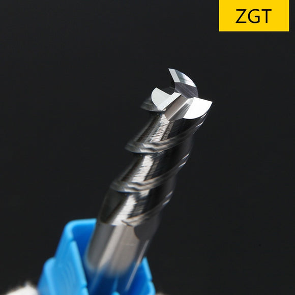 ZGT Aluminum Milling Cutter End Mill Cnc Cutter HRC50 3 Flute Aluminum Copper Wood Milling Tools Carbide Endmills 12mm 14mm 16mm