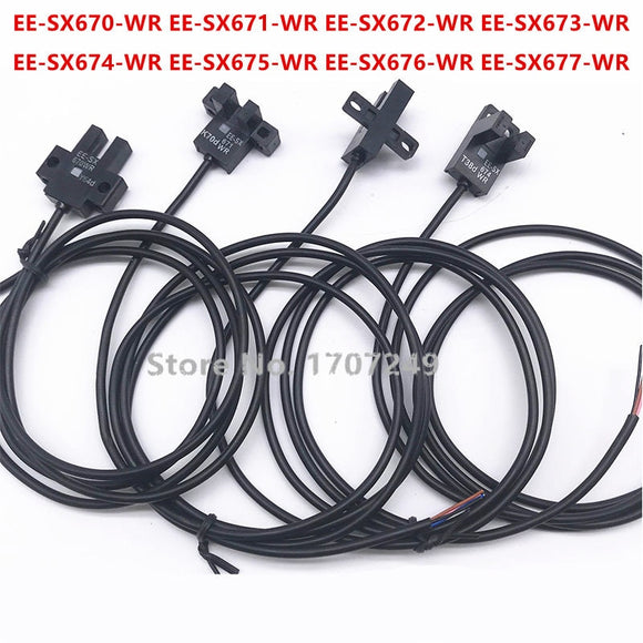 10Pcs Omron Photoelectric Switch Sensor EE-SX670-WR EE-SX671-WR EE-SX672-WR EE-SX673-WR EE-SX674-WR EE-SX675WR SX676WR Cable 1M