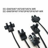 10Pcs Omron Photoelectric Switch Sensor EE-SX670-WR EE-SX671-WR EE-SX672-WR EE-SX673-WR EE-SX674-WR EE-SX675WR SX676WR Cable 1M