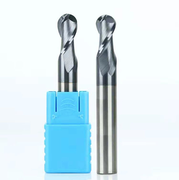 Ball nose End mill  2 Flute HRC50 Carbide endmills Milling Cutter EndMill machine cutting tools 1 2 3 4 5 6 8 10 12mm