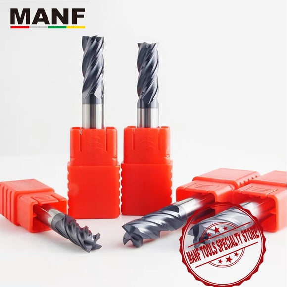 MANF Milling Cutters HRC50 4mm 6mm 8mm 10mm Solid Carbide EndMills Tungsten Carbide End Mills Mill Cutter For Milling