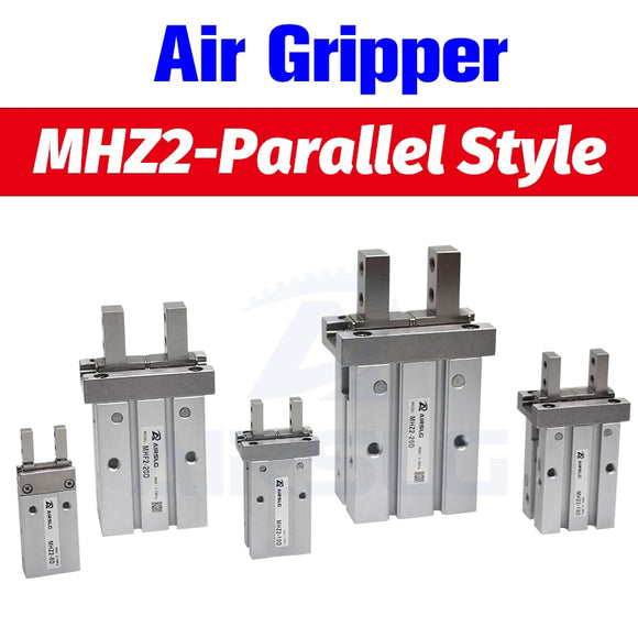 SMC Type MHZ2 Double Acting Air Pneumatic parallel Gripper MHZ2-10D MHZ2-16D 20D 25D 32D 40D  Aluminium Clamps Finger Cylinder