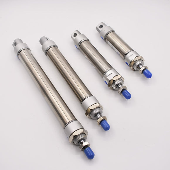 Free Shipping Stainless Steel MA Type 16mm Bore 25/50/75/100/125/150/175/200/250/300/400/500mm Stroke Pneumatic Air Cylinder