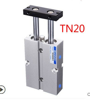 TN Type Pneumatic Cylinder 20mm Bore 10/15/20/25/30/35/40/45/50/60/70/75/80/90/100/125/150mm Stroke Double Rod Air Cylinder