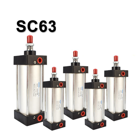 Standard Air Cylinders 50/63mmBore Double Acting Pneumatic Cylinder SC 50/75/100/125/150/175/200/250/300mm Stroke Hot Sale