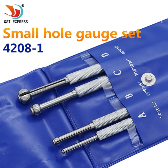 4 SMALL HOLE GAUGE Telescoping Gauges SET FULL BALL TYPE GAUGE 0.125 - 0.5